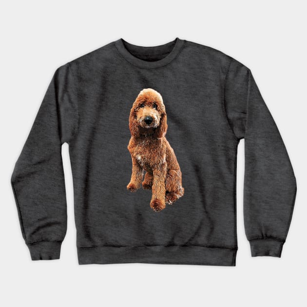 Goldendoodle Golden Doodle Cute Puppy Dog Crewneck Sweatshirt by ElegantCat